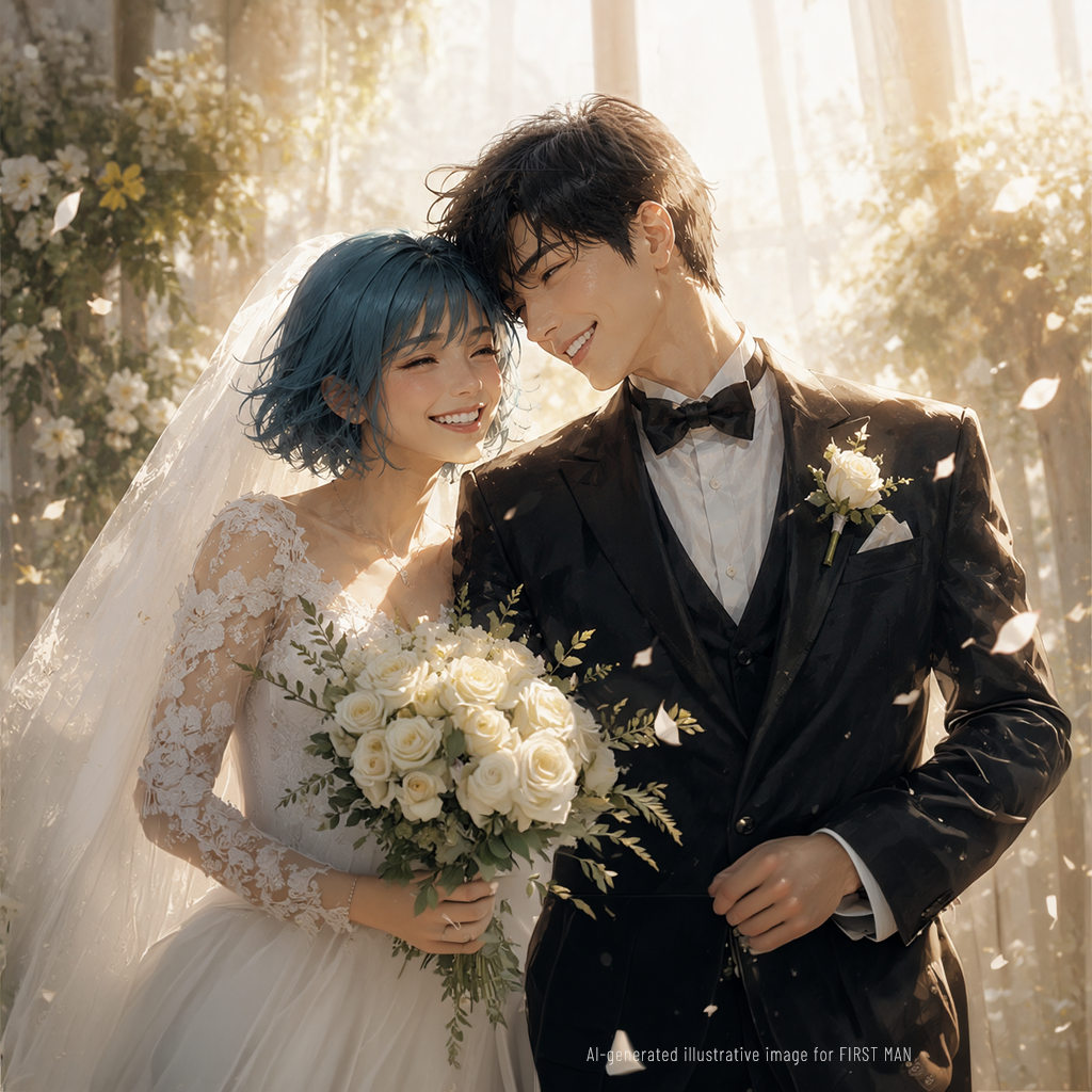 On the Eve of the Wedding couple